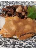 Salmón a baja temperatura con salsa de naranja y uvas -cocinado en roner-