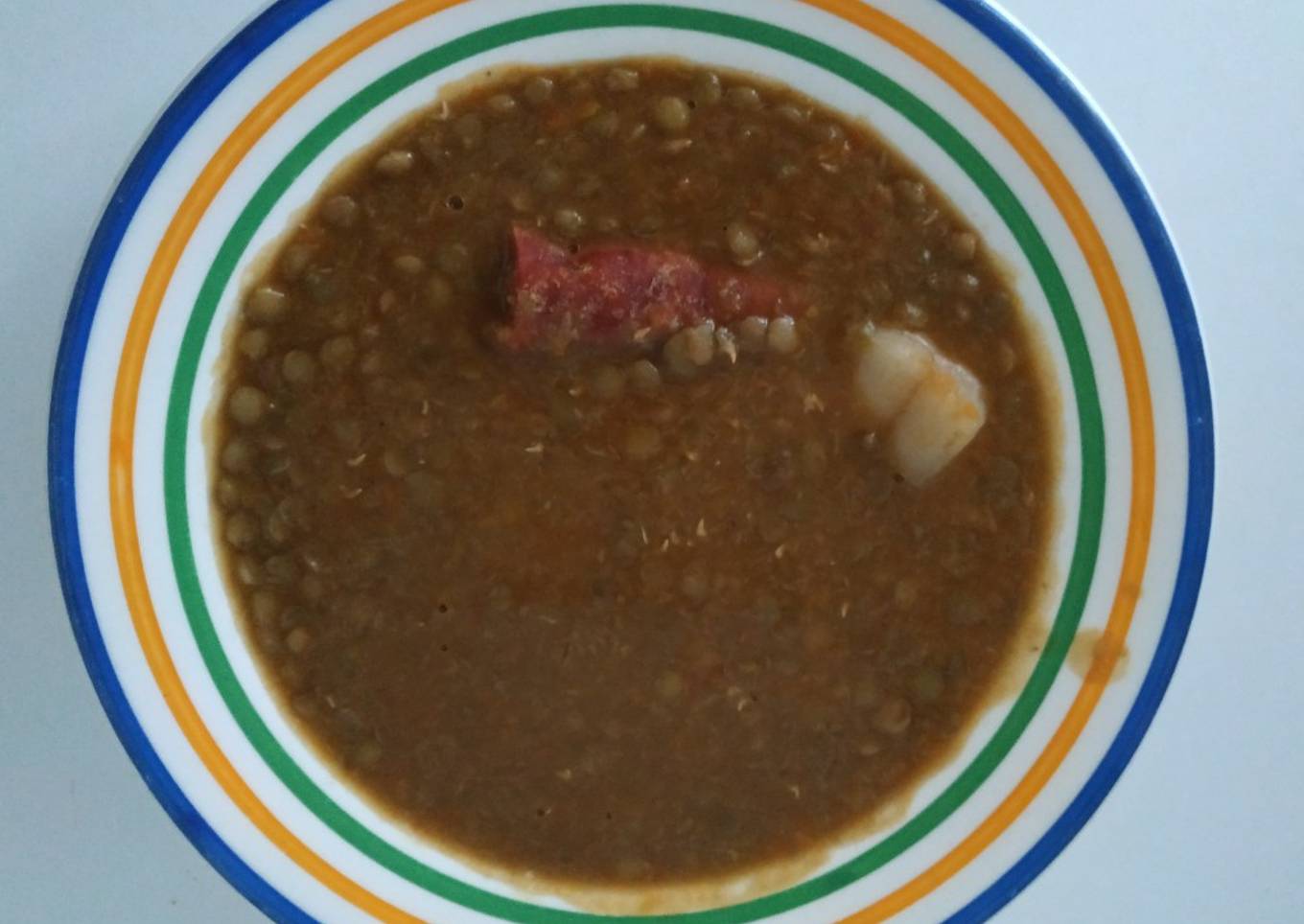 Lentejas con chorizo fáciles