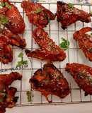 Korean crispy baked chicken wings