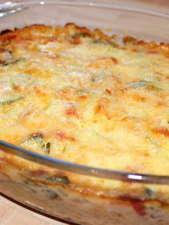 Sajtszószos rakott cukkini recept fotója