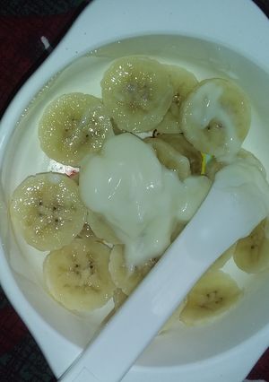 Foto resep Snack mpasi yougart pisang #9monthsold