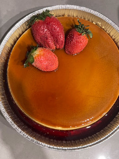 Una foto de Flan