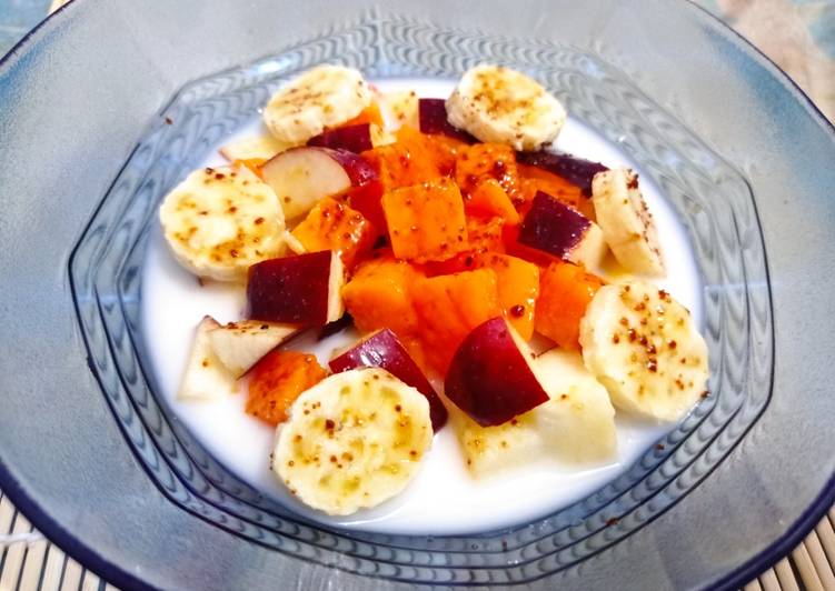 Resep Salad buah yogurt simpel Sempurna