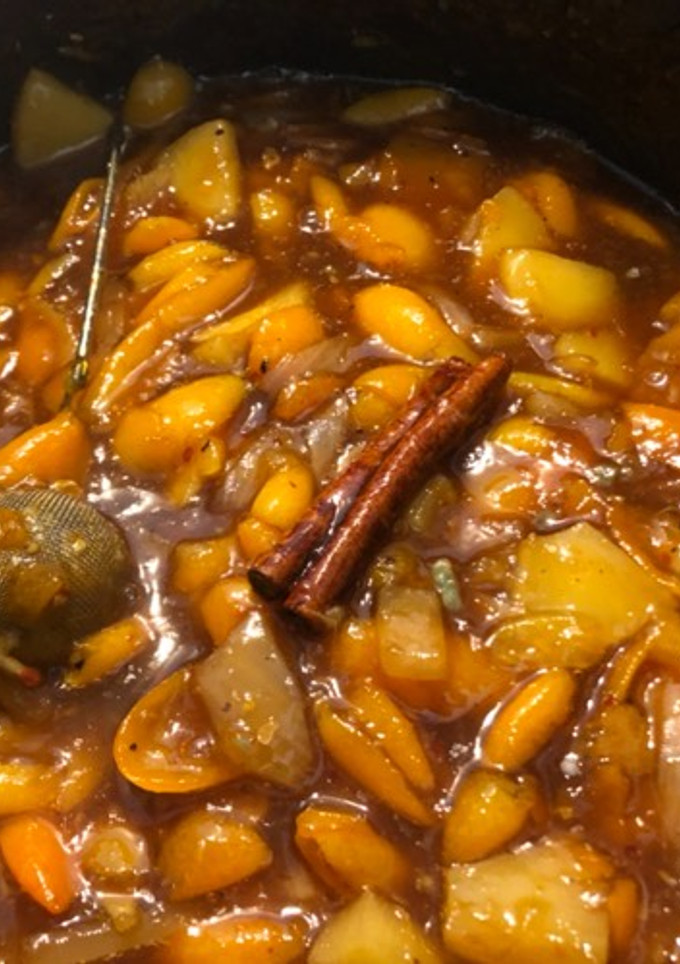 Una foto de Chutney de kumquat y piña