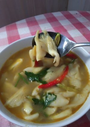 Foto resep Jamur tiram kuah kuning