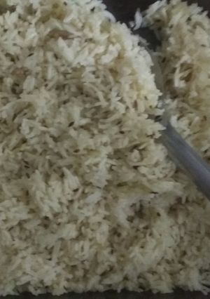 A picture of Jeera rice.