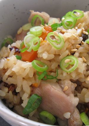 A picture of Chicken ‘Okowa’ Glutinous Rice.