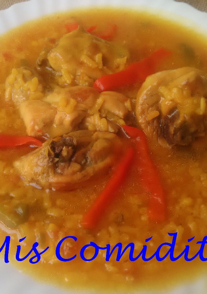 Una foto de Arroz caldoso de los montes de Málaga