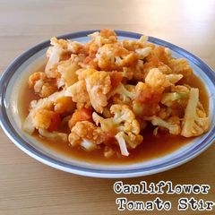 A picture of Cauliflower and Tomato Stir-Fry.