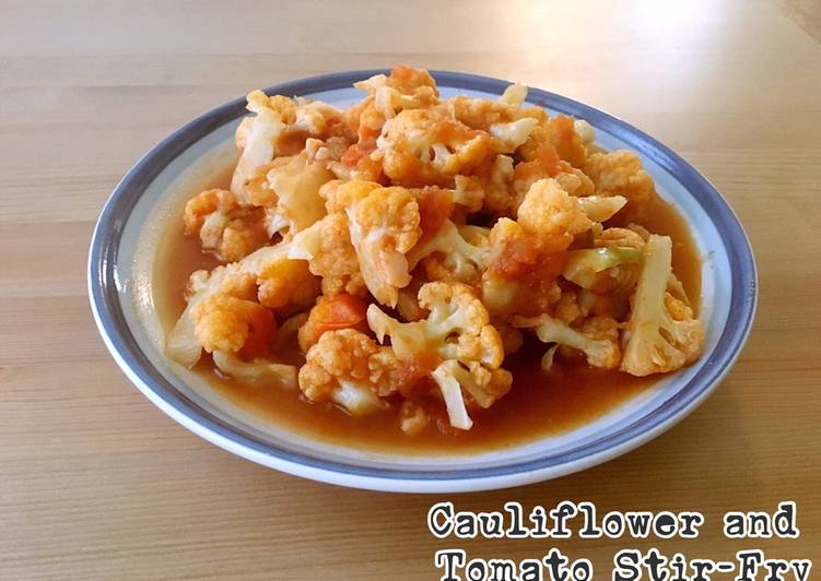 Easiest Way to Make Perfect Cauliflower and Tomato Stir-Fry