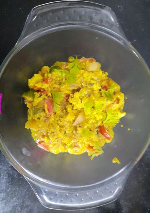 A picture of Restaurant style paneer burji.