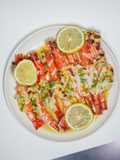 Cheesy Lemon Butter Prawns