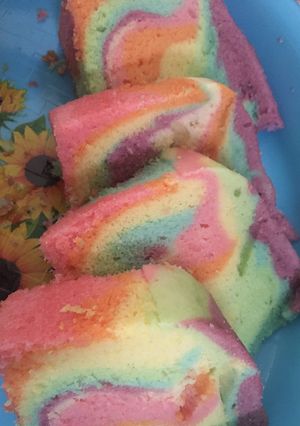 Foto resep Bolu kukus pelangi