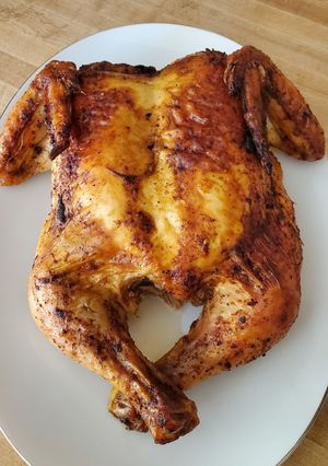 A picture of Baked Whole Chicken.