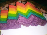 Bolu kukus PELANGI mini ide jualan 5 telur (loyang 20x20)