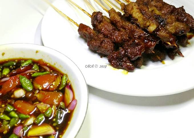 Ini dia! Resep termudah bikin Sate Maranggi daging sapi ala Azel untuk Idul Fitri yang istimewa