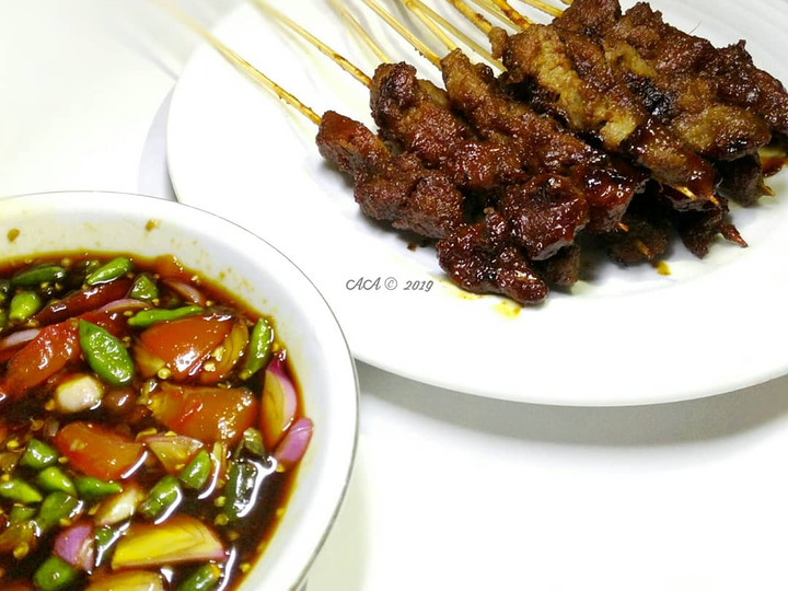 Ini dia! Resep termudah bikin Sate Maranggi daging sapi ala Azel untuk Idul Fitri yang istimewa