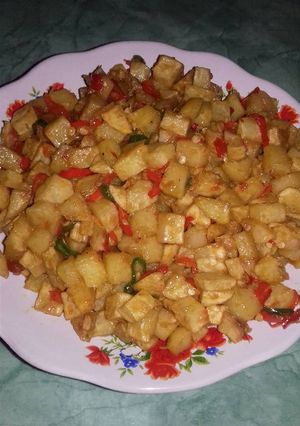 Foto resep Balado Kentang Saos Tiram