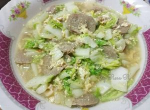 Foto resep Ca Sawi Putih Telur Bakso