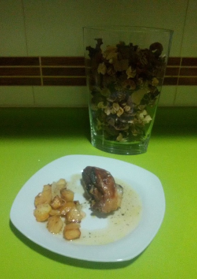 Una foto de Cordero asado