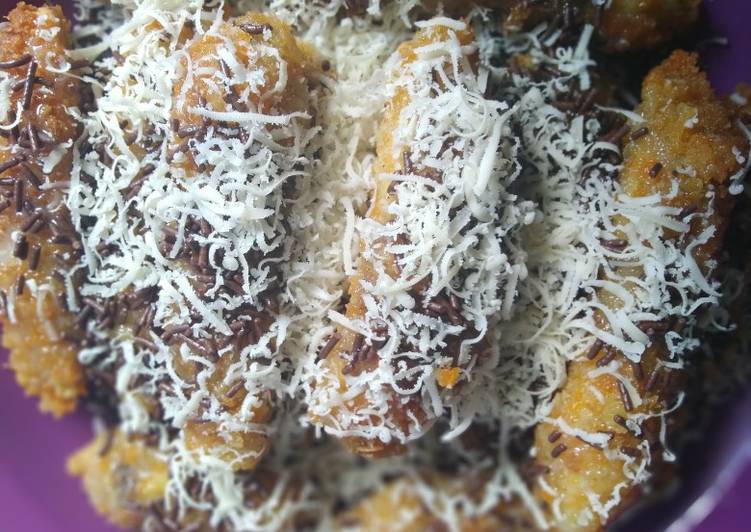 Pisang Crispy Coklat Keju