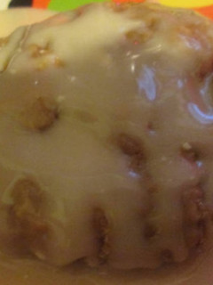 A picture of Pumpkin Pie Biscuits with Vanilla-Almond Glaze.