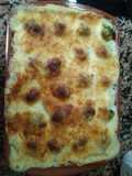 Pastel de coliflor y coles de bruselas