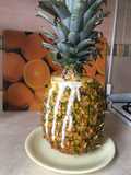 Postre de piña rellena