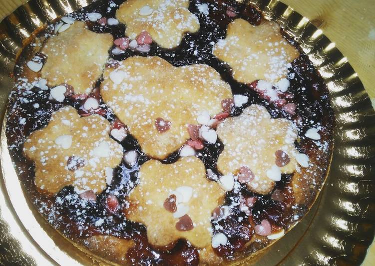 Crostata con frolla al cocco e confettura di ciliegie 😍