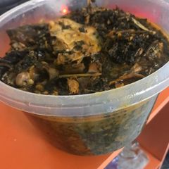 A picture of Bitter Leaf Soup.