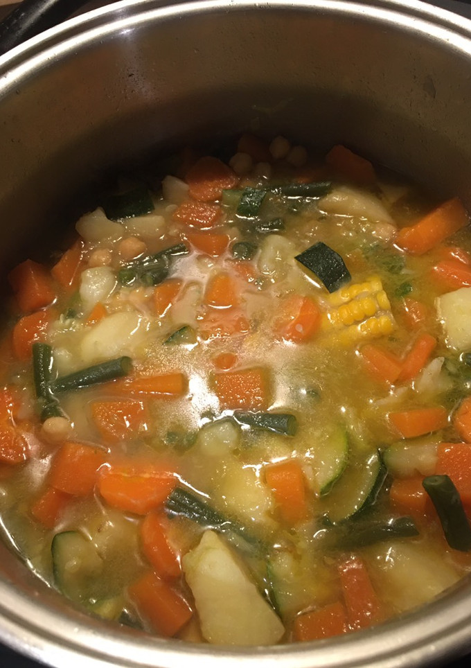 Una foto de Potaje de verduras