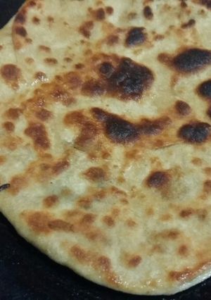 A picture of Soya granules parantha.