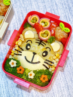 【兒童便當】可愛的巧虎地瓜飯 的食譜成品照片