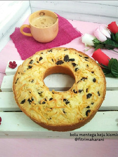 Foto resep Bolu mentega keju kismis