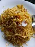 হোমমেড চাউমিন (homemade chow mein recipe in Bengali)