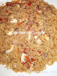 Indomie me kwai da sardine ainihin hoton girkin