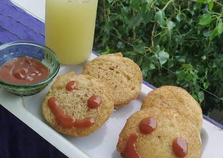 Steps to Make Speedy Stuffed bread gold coins