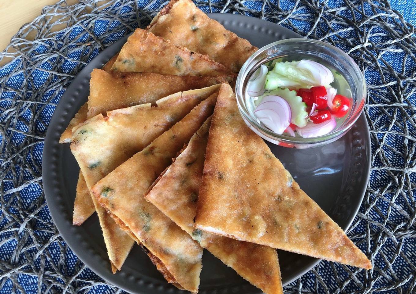 🧑🏽‍🍳🧑🏼‍🍳 Thai Crispy Shrimp Pancake • shrimp recipe•Easy Appetizer |ThaiChef food