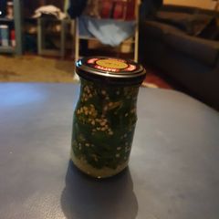 A picture of Thin Green Chilli preserve.
