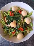 Tumis Kangkung Telur Puyuh