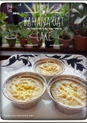 Foto resep Mpasi banana oat cake (cemilan)
