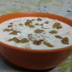 A picture of Raw mango kheer.
