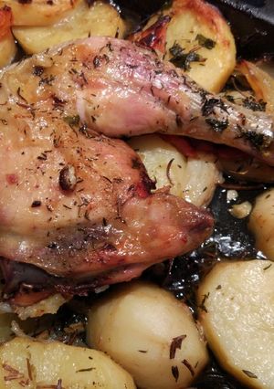 Foto principal de Pollo asado con patatas