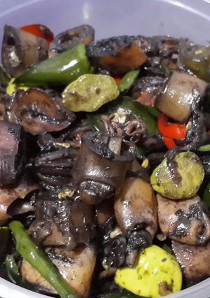 Foto resep Cumi Asin Pete Cabe Ijo