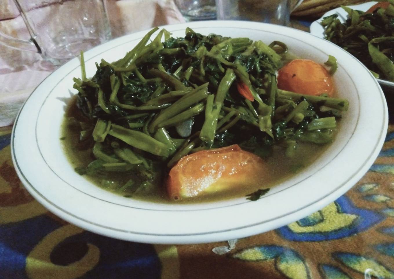 Tumis kangkung saus tiram