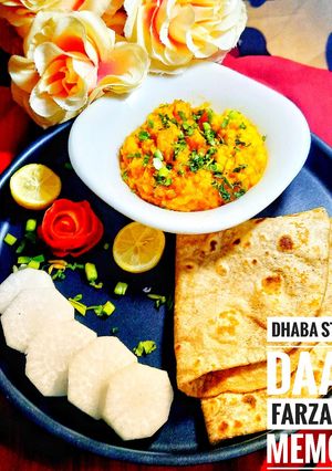 A picture of Dhaba style moong daal.