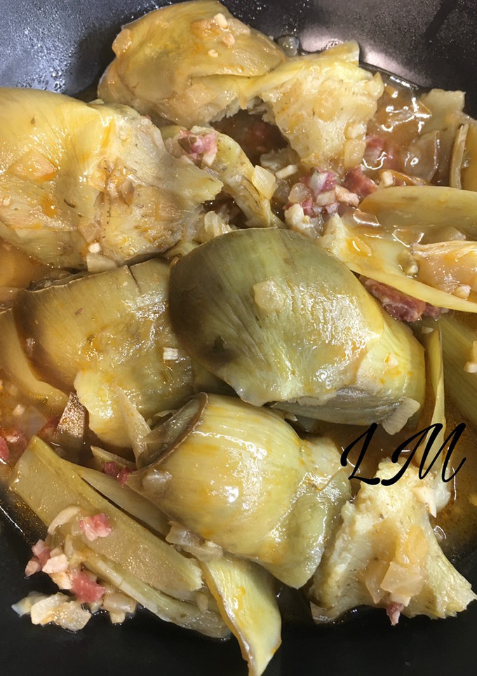 Una foto de Alcachofas en salsa (olla GM)