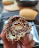 Involtini de Escalopa con jamón y queso