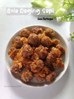 Foto resep Bola Daging Sapi Saus BBQ