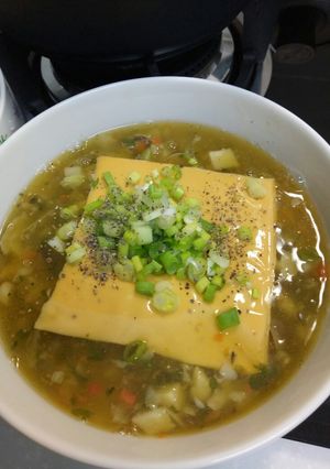起司蟹黃濃湯斜管麵 的食譜成品照片
